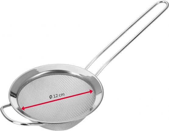 Westmark Household Strainer with Wide Rim, Picante, Ø 12 cm, Stainless Steel, Silver, 12122270 - Image 3