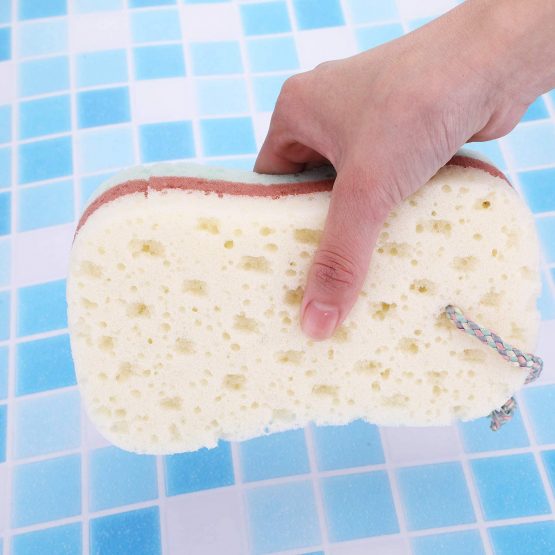 3 Pieces Bath Sponge Shower Sponge Soothing Body Sponge for Cleaning Exfoliating - Image 4