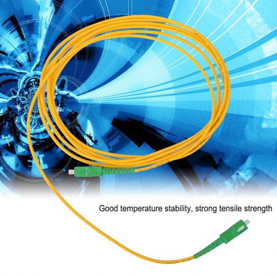 2PCS Fiber Optic Patch Cord,3m Fiber Optic Cable SC/APC-SC/APC-SM-G652D OS2,Single Mode Single Core Fiber Jumper - Image 4