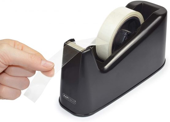 Rapesco RPTD500B Germ-Savvy Antibacterial: 500 Heavy Duty Tape Dispenser - Black - Image 2