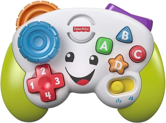 Fisher-Price FWG13 Musical Gamepad and Learning Joystick - Bright Musical Interactive Baby Toy with Learning and Play Modes, 6 Months and Above
