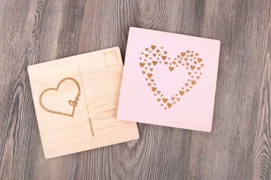 Rayher 45124000 Set of Mask Stencil Squeegee for Crafts and Painting, Reusable Silk Screen Template with Heart Designs for Wedding and Anniversary, 14.8x21cm, colourless, A5 - Image 2