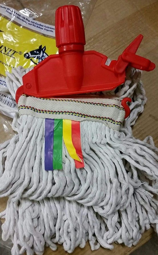 aims 2pcs of Kentucky Mop Head 16oz / 425gm Twine Cotton Jumbo Large Mop Thick Absorbent Yarn For Everyday Commercial Mop Heads for Heavy Duty Industrial Use - Image 2