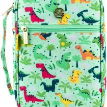 G-LEAF Bible Cover Case/Book Cover Floral Pattern with Handle Fits for Standard Size Bible, 10x7.5x2.5" - Gift for Mom Gift for Daughte