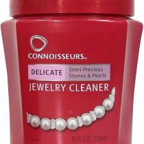 Connoisseurs Delicate Jewellery Cleaner - Cleaning Tool for Gold, Silver, Opals, Semi-Precious Stones & Pearls - Includes Dip Tray & Brush - 236ml