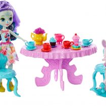Enchantimals GLD41 Tasty Tea Party PLAYSET with BREE Bunny & Patter Peacock Dolls