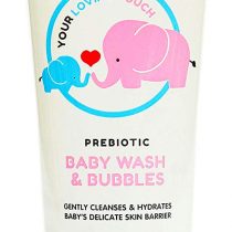 PREBIOTEX Baby Wash & Bubbles｜UK Brand | Sensitive Skin & Dry Skin Patches｜BIG 250ml｜Supports Baby's Skin Microbiome｜Cleanses Moisturises Protects｜Natural Prebiotics & Oatmeal | VEGAN-Society Approved