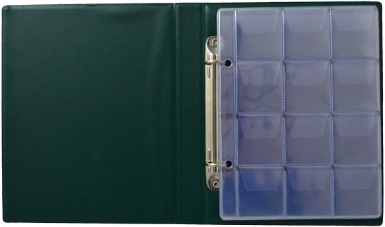 COLLECTOR COIN ALBUM for 120 medium size coins like 50p £2 A-Z 10 pence 10p 50 pence £1 €1 €2 or other GREEN - Image 4