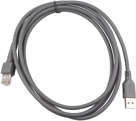 HALJIA USB Cable 7ft 2M for Symbol Barcode Scanner LS2208 AP LS4208 DS9208