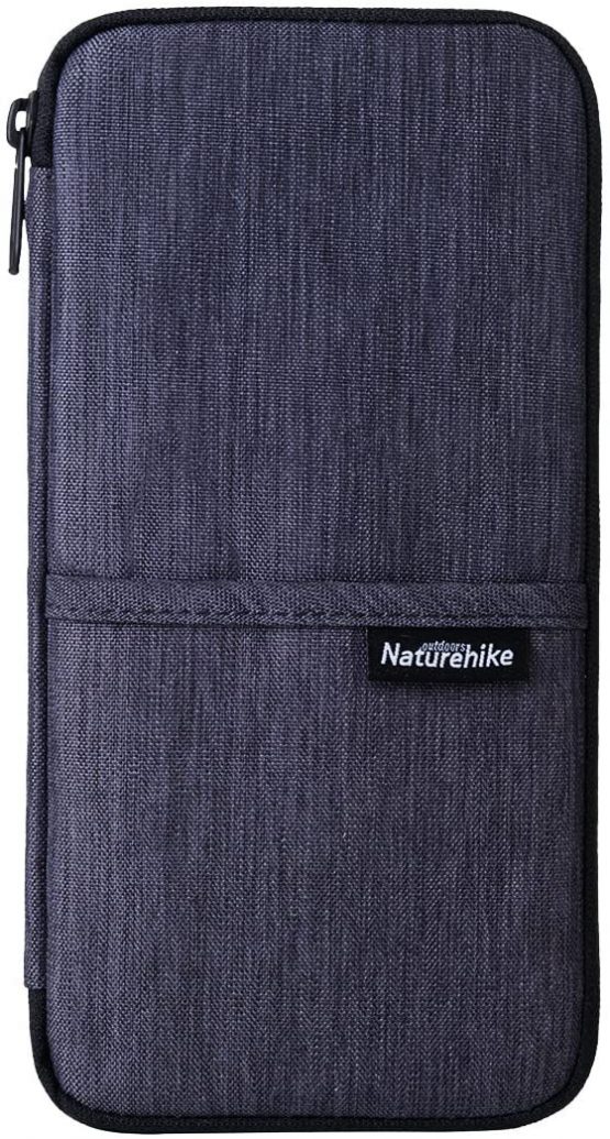 Naturehike Multifunctional Travel Wallet Passport Holder for Card Money Ticket Mobile (Grey)