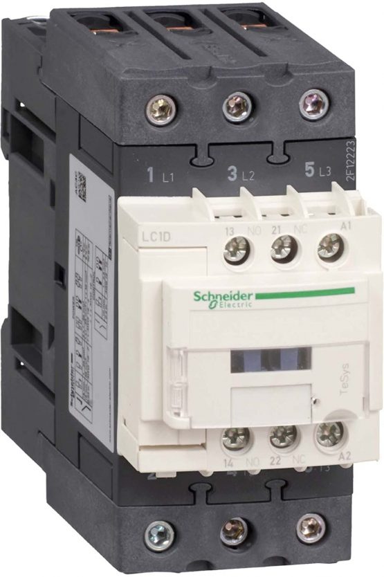 Schneider LC1D50AV7 50 A 3P AC3 TeSys AC Coil D Contactor, 400 V, White