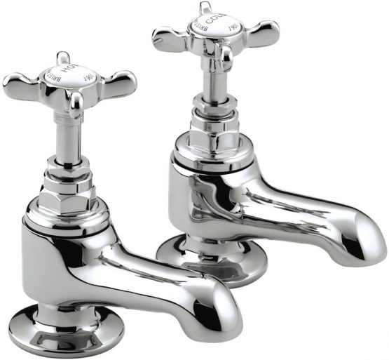 Bristan N 3/4 C CD 1901 Bath Pillar Taps - Chrome