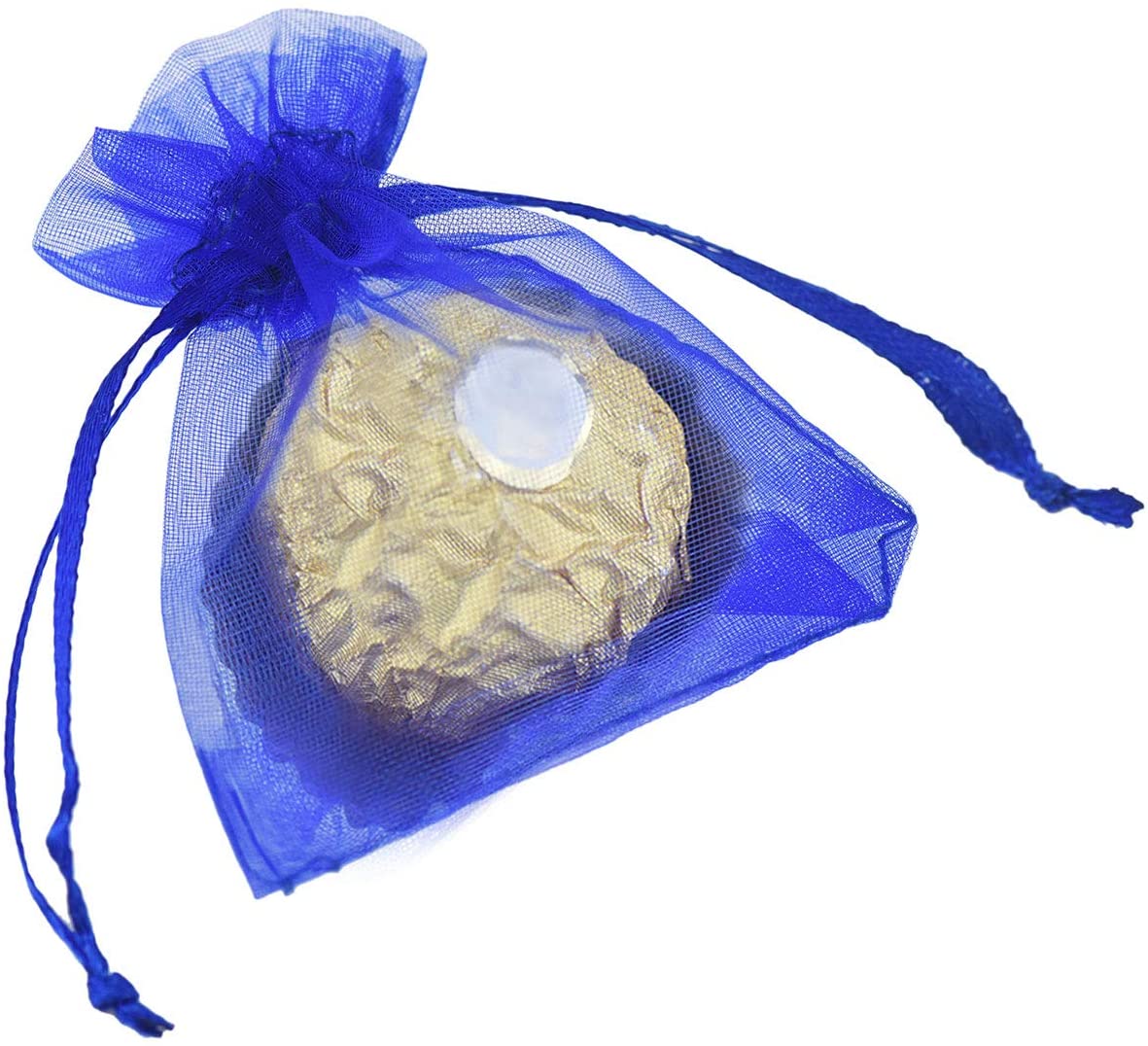 FiveSeasonStuff Organza Wedding Favours Gift Bags Jewellery Birthday Party Baby Shower Arts & Crafts Gift Wrapping Candy DIY Pouches (7cm x 9cm - Image 4