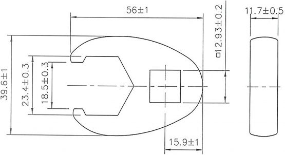 BGS 1757-23 | Crowfoot Spanner | 12.5 mm (1/2") Drive | 23 mm - Image 2
