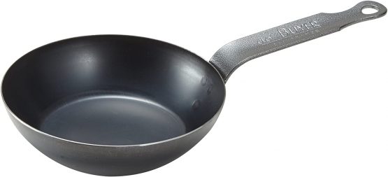 DE BUYER 'Coupe Lyonnaise' Frying Pan Blue Sheet Metal