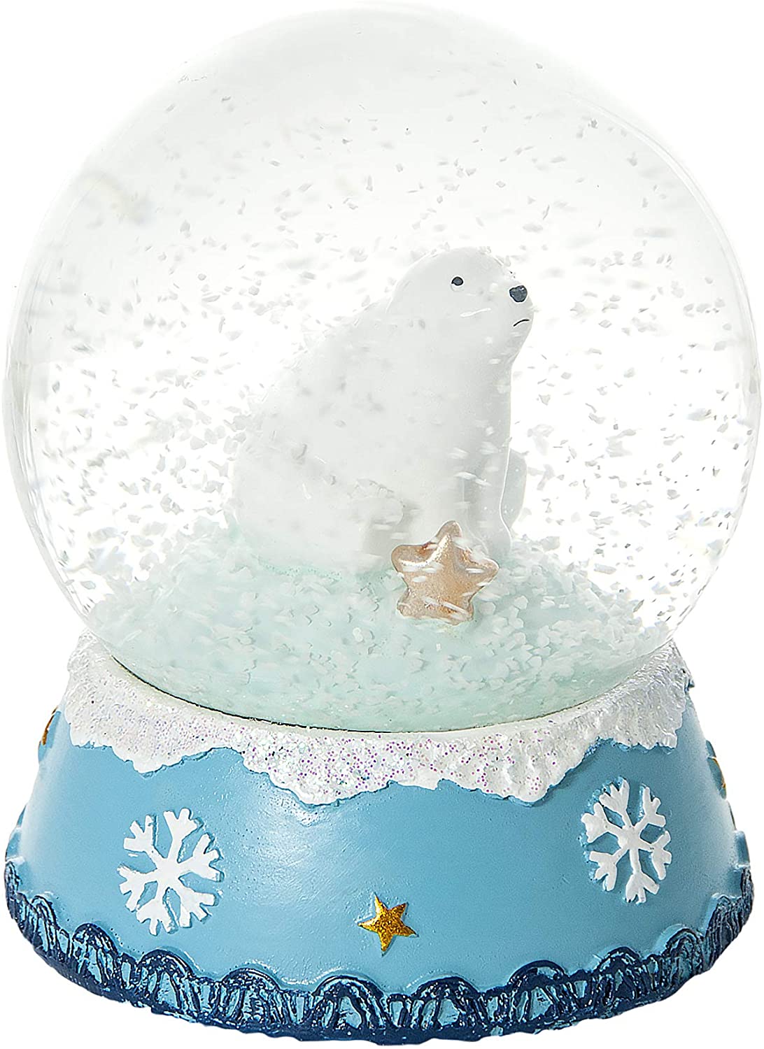 Mousehouse Gifts - Christmas Snow Globe with Non Musical Polar Bear, Glass Globe for Family Joy, Multicolor, Non Musical - Polar Bear - Image 2
