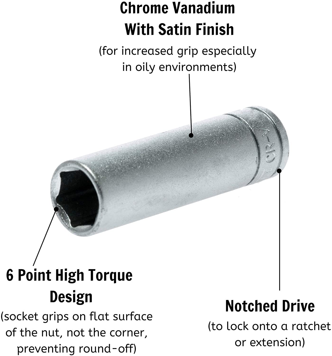 Teng M380621c Deep Socket 21mm 3/8 Square Drive - Image 3