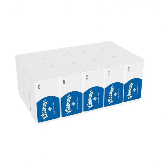 Kleenex Large Interfold Hand Towels 6778 - 2 Ply V Fold Paper Towels - 15 Packs x 124 Paper Hand Towels (1,860 total) - Image 2