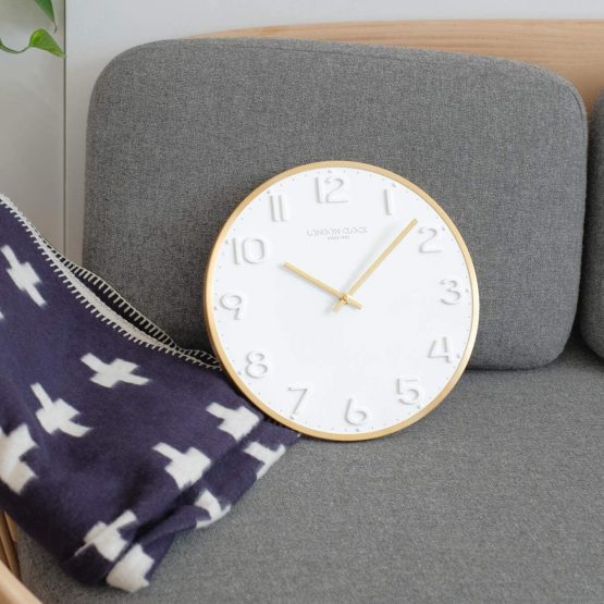 London Clock Elvie White Wall Clock, 30 x 30 x 3cm - Image 2