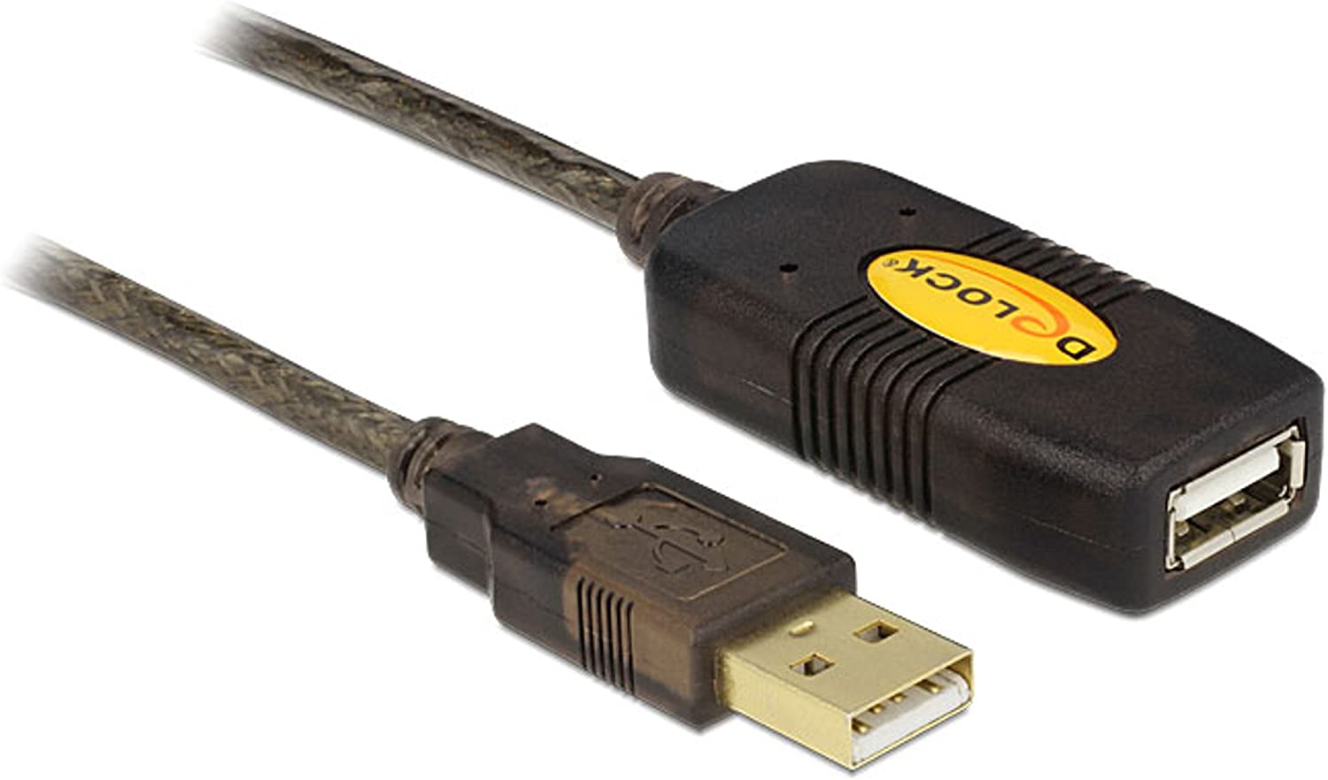 Delock KB000404 USB 2.0 Type-A Male to USB 2.0 Type-A Female Extension Cable, Black, 10 m, 10 Meters - Image 2