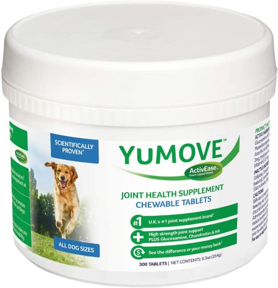 Lintbells | YuMOVE Adult Dog | Hip and Joint Supplement for Stiff Adult Dogs, with Glucosamine, Chondroitin, Green Lipped Mussel | Aged 6 to 8 | 300 Tablets