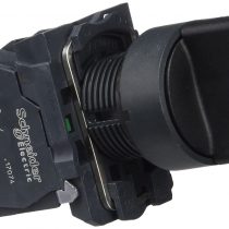 Schneider Electric Harmony XB5 - Selector Switch, Plastic, 3 Positions, Stays Put, Standard handle, 2NO, 22mm Mount, XB5AD33, Black