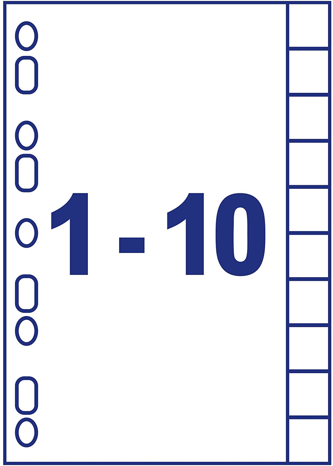 Avery 01812061 A4 IndexMaker Punched Card Dividers with Printable Tabs, 10 Part Dividers - White - Image 3