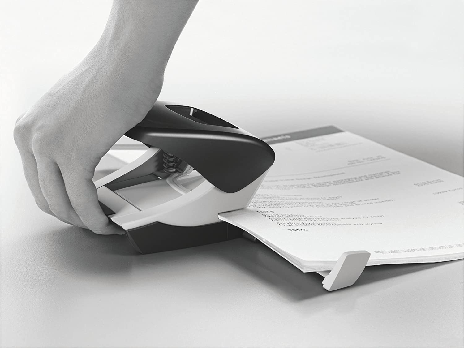 Leitz Hole Punch, 40 Sheets, Guide Bar with Format Markings, Metal, NeXXt Range, 51380025 - Red - Image 3