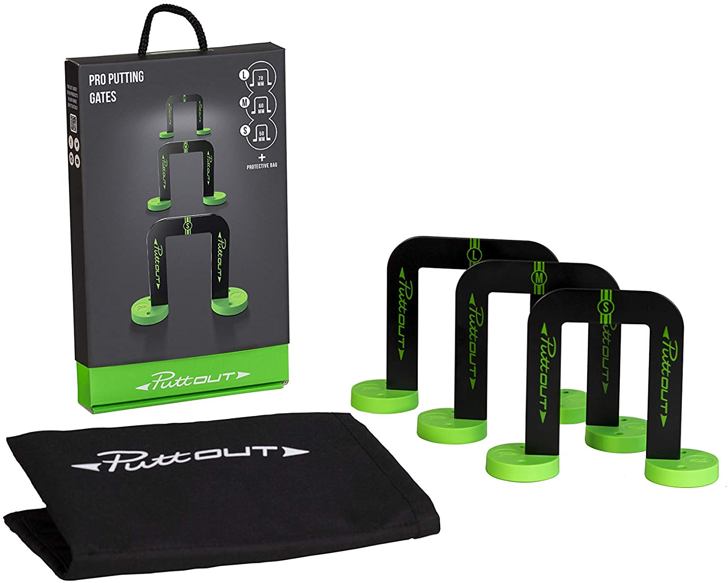 Putter Gate PuttOut Pro Putting Gates (3 Gate Sizes and Protective Pouch) – BigaMart
