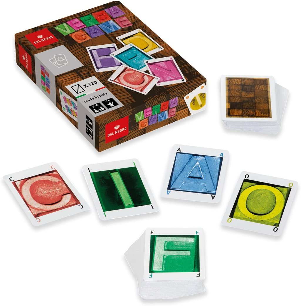Dal Negro 53366 Verba Game Set - Table (Italian Version), Black, 12 cm x 7 cm x 35 cm