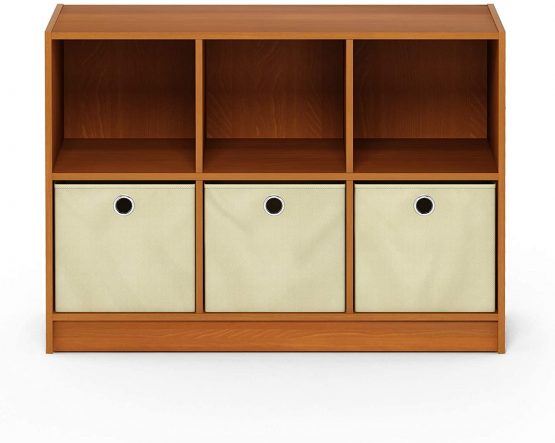 Furinno Bookcases, Wood, Americano/Medium Brown, one size