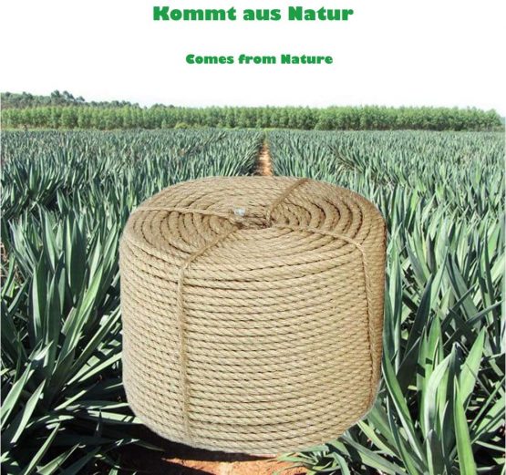 Parain Sisal Rope for Scratching Posts Cat Tree Cats Natural Sisal Rope 6 mm - 15 m - Image 4