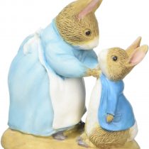 Beatrix Potter Mrs Rabbit and Peter Figurine
