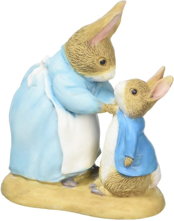 Beatrix Potter Mrs Rabbit and Peter Figurine