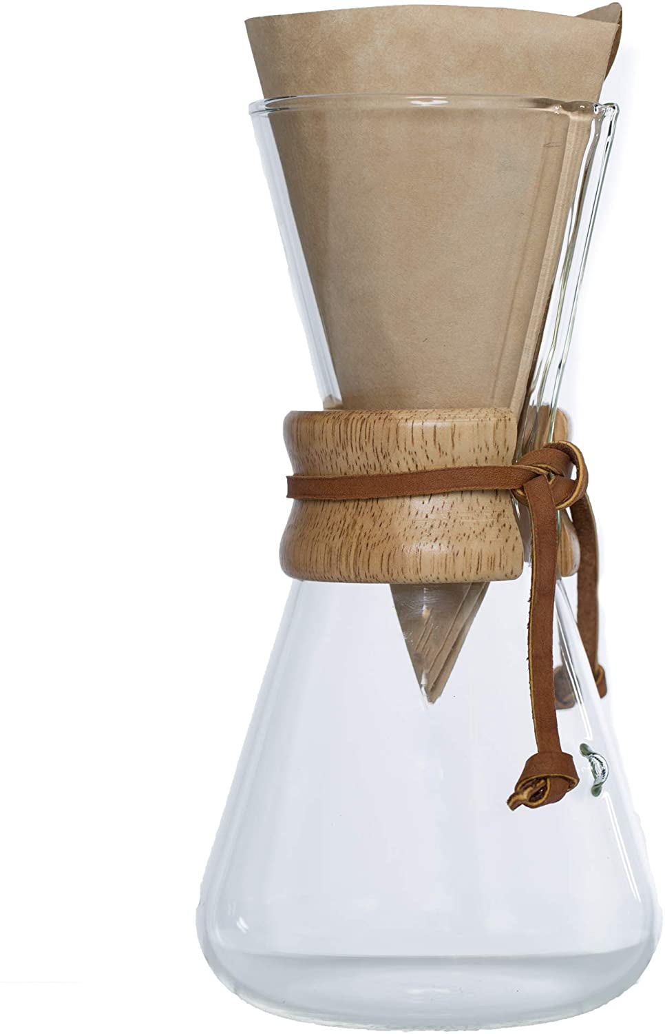 Chemex Pour-Over Glass Coffeemaker - Classic Series - 3-Cup - Exclusive Packaging…, Transparent, 3 cups - Image 3