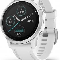 Garmin fēnix 6S, Ultimate Multisport GPS Watch, Smaller-Sized, Heat and Altitude Adjusted V02 Max, Pulse Ox Sensors and Training Load Focus, White