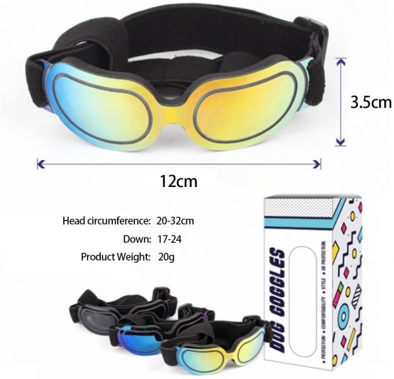 PETCUTE Dog Sunglasses Waterproof dog googles eye protection Pet Sunglasses UV Protective For Small Medium Dog or Cat - Image 4