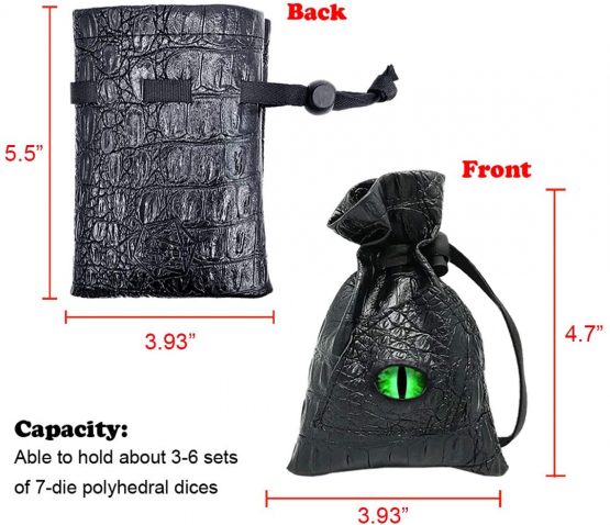 Haxtec Dragon Eye Dice Bag (Venom-Green Eye) - Image 3