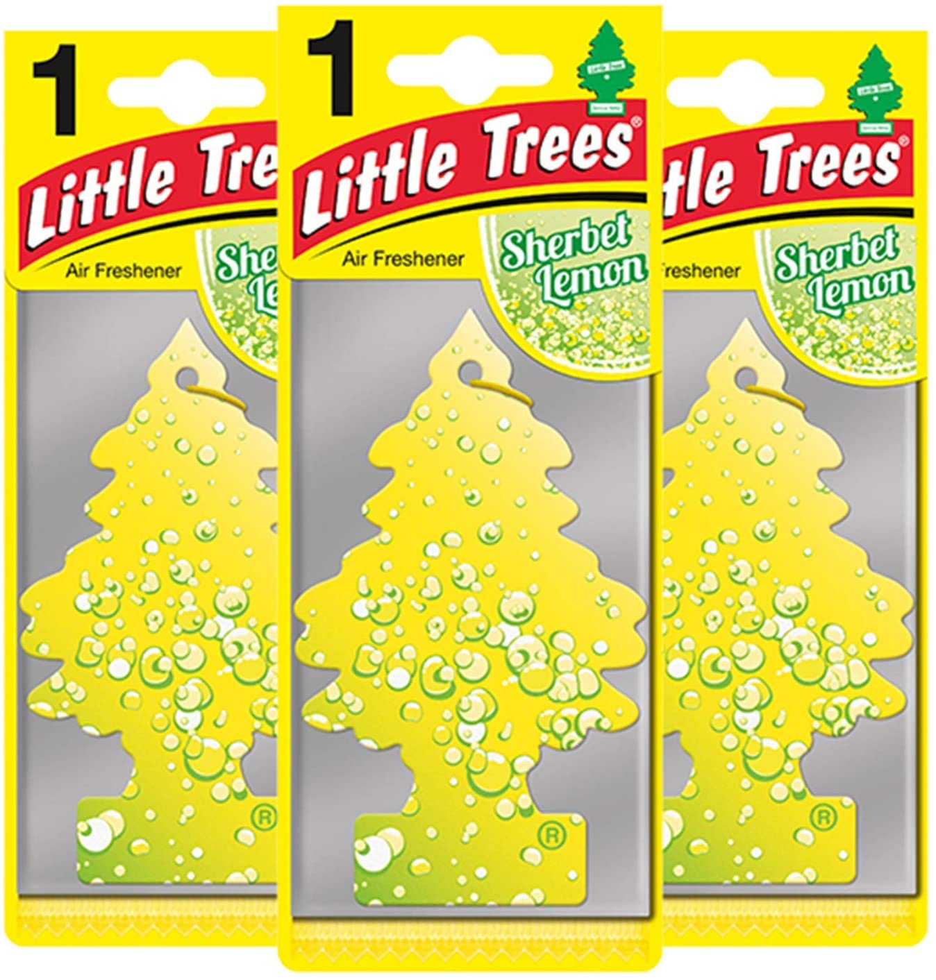 Little Trees Air Freshener Tree LTZ073 Sherbet Lemon Fragrance For Car