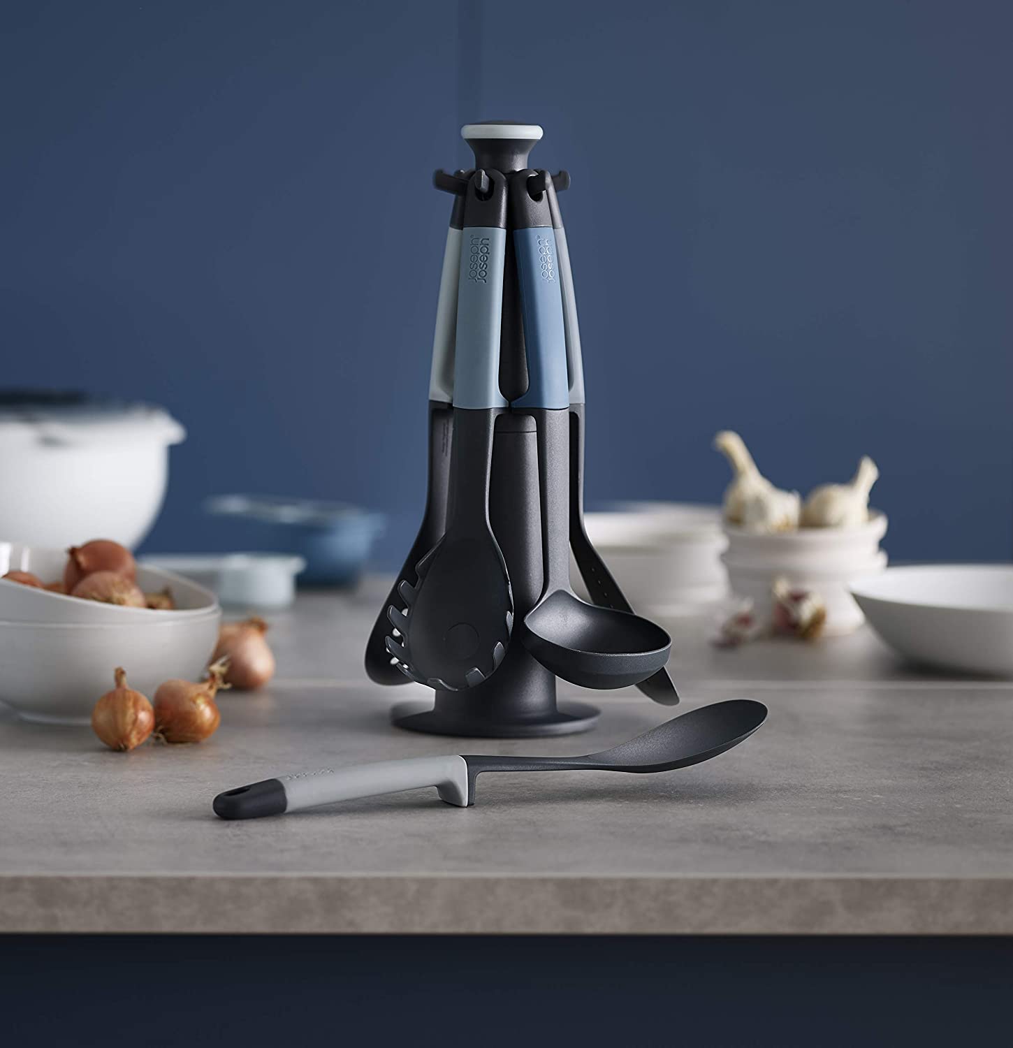 Joseph Joseph Elevate, Kitchen Tools & Gadgets Carousel 6-Piece Utensil Set including Rotating Stand - Image 2
