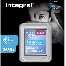 Integral 128GB CFast Card 2.0 High Performance with read speed up to 550MB/s and write speed up to 540MB/s