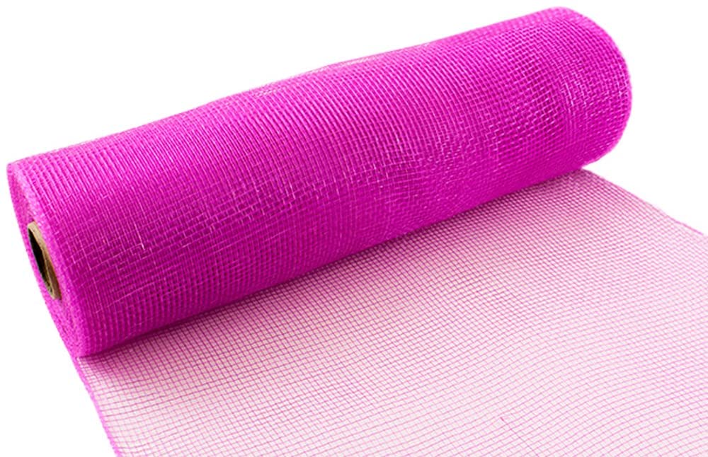 Eleganza Deco Mesh 25cm x 9.1m Fuchsia No.28, Synthetic Material, 8.2 x 8.2 x 26.2 cm