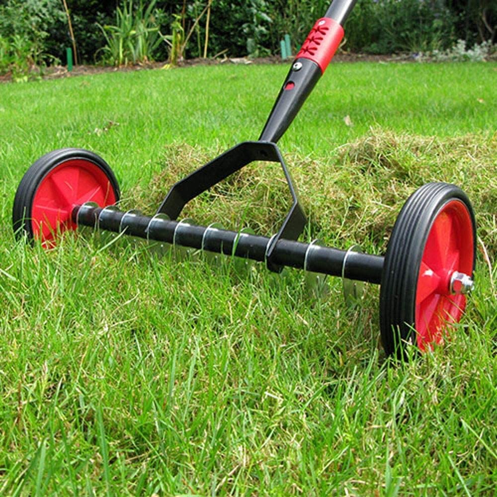 Darlac Lawn Scarifier, Manual Lawn Scarifying Tool for Gardens Telescopic Handle 97cm-1.5m, Lawn Thatch and Moss Removal - Image 2