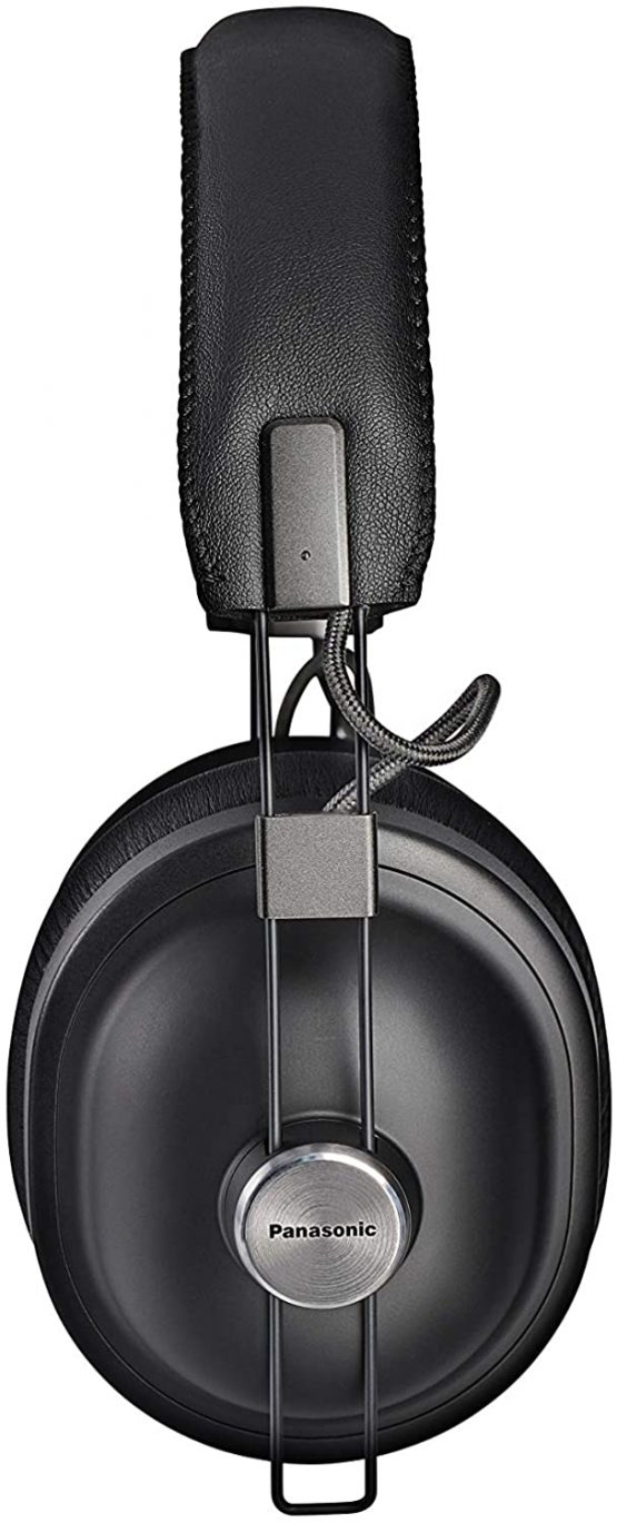 Panasonic RP-HTX90NE-K Wireless Overhead Bluetooth, Noise Cancelling Headphones with Microphone and Smart Voice Control, Retro Look and Comfortable Design Includes Detachable Cable - Black - Image 3