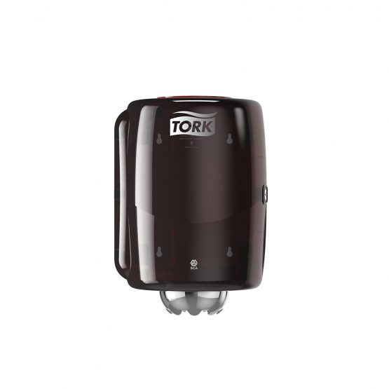 Tork 659008 Centrefeed Dispenser M2 / Paper Dispenser Suitable for M2 Paper Rolls Centrefeed System Big/Wipe Dispenser Wall Mounted/Performance Design Black-Red - Image 2