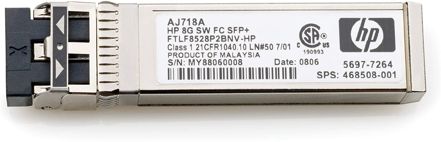 HP 8GB Short Wave Fc Sfp+ 1 Pack