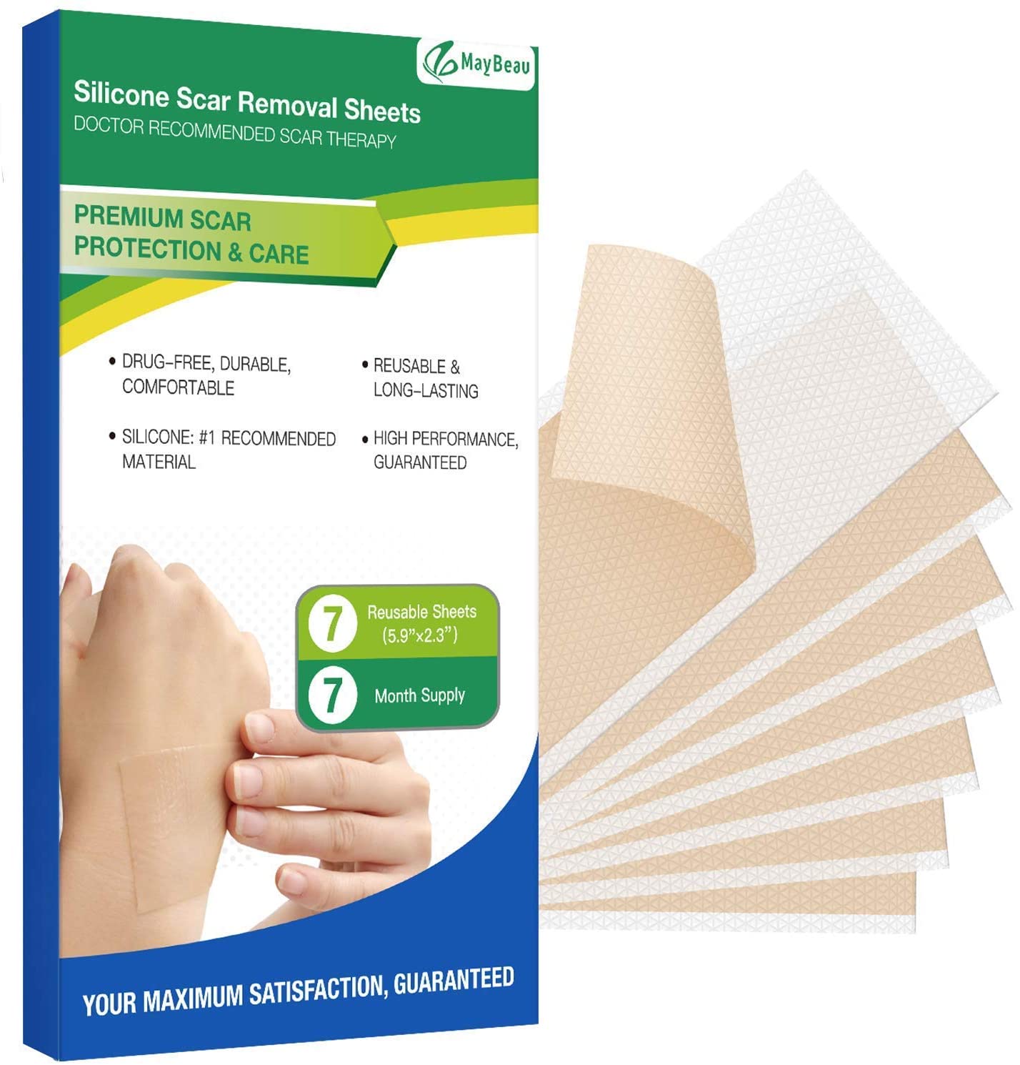 Scar Removal Sheets MayBeau Silicone Scar Sheets 7PCS (5.9