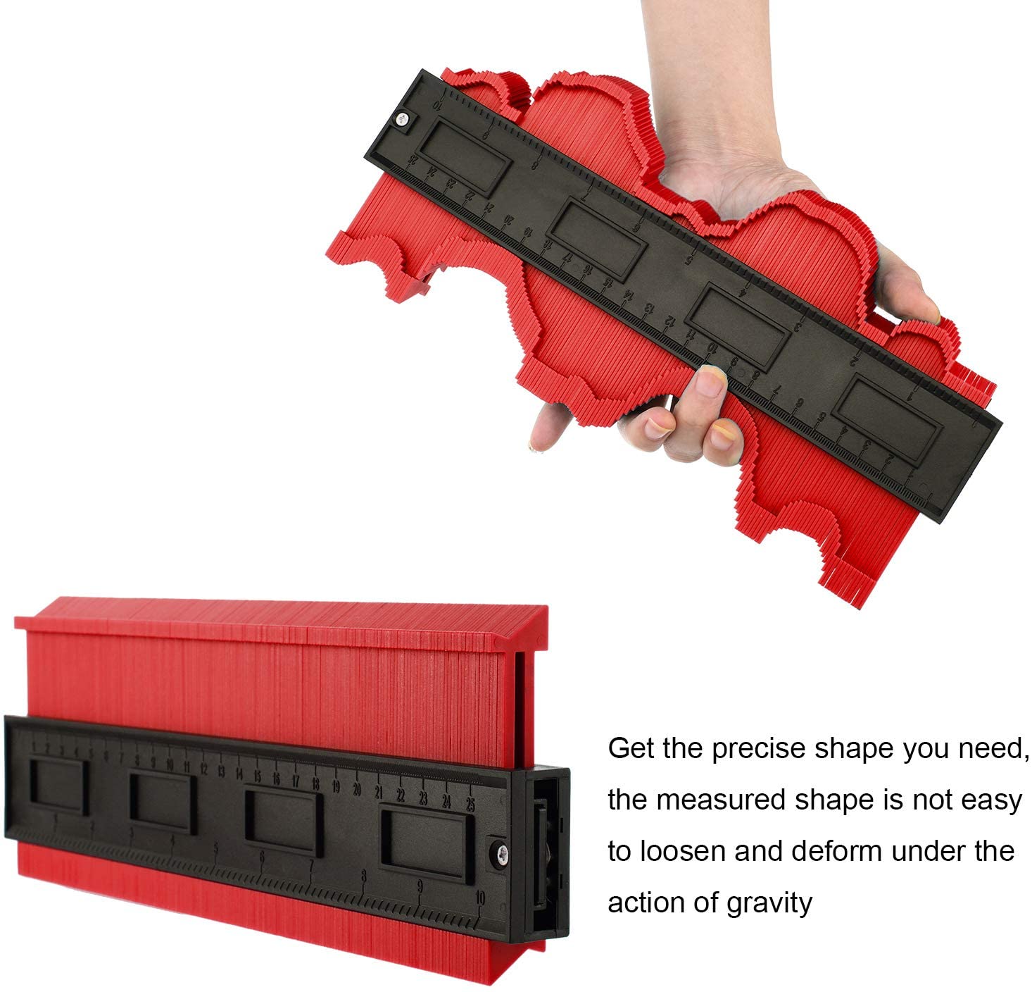 Contour Gauge, Plastic Contour Gauge, 10 Inch Profile Gauge Measure ...