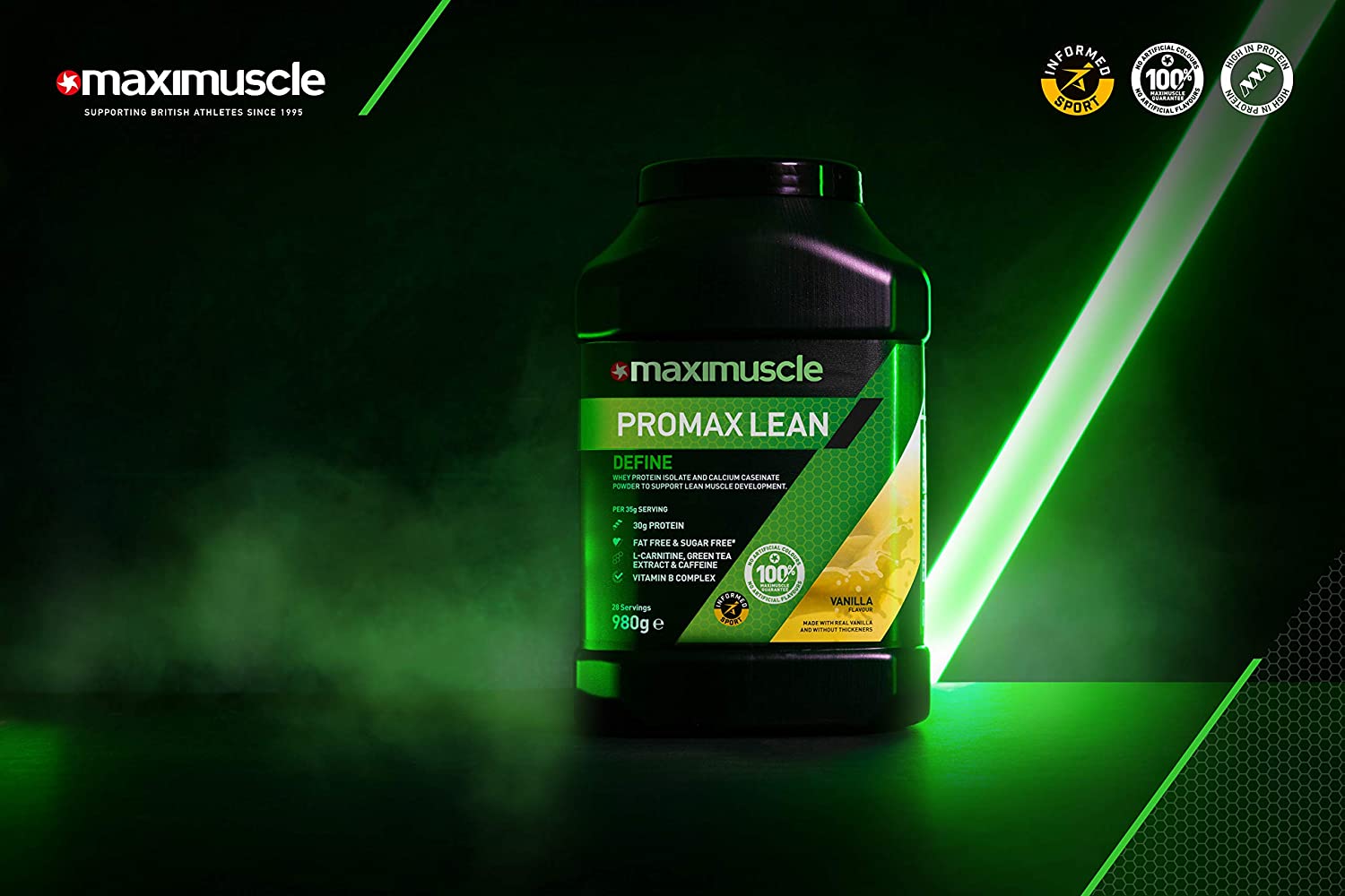 Maximuscle Promax Lean | Whey Protein Sports Supplement Powder for Weight Loss and Lean Muscle Development | Banoffee, 980g - 28 Servings - Image 3