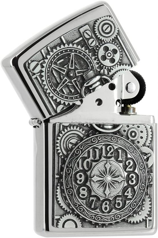 Zippo Lighter, Chrome, Silver, 5.8 x 3.8 x 2 cm - Image 2